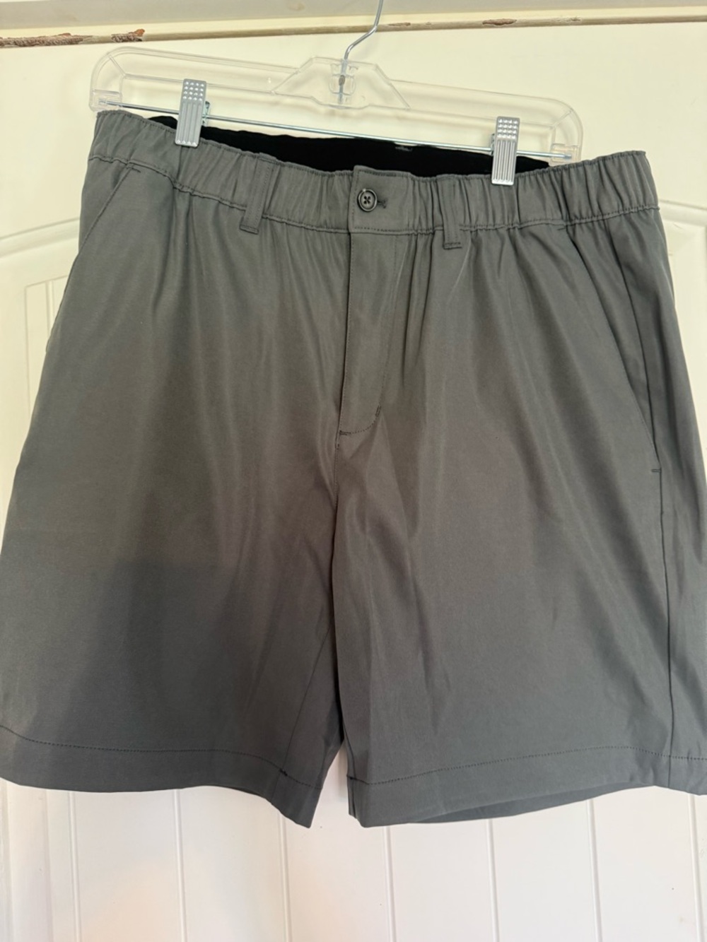 Wowie Men's Athletic Elastic-Waist Performance Shorts — Gray